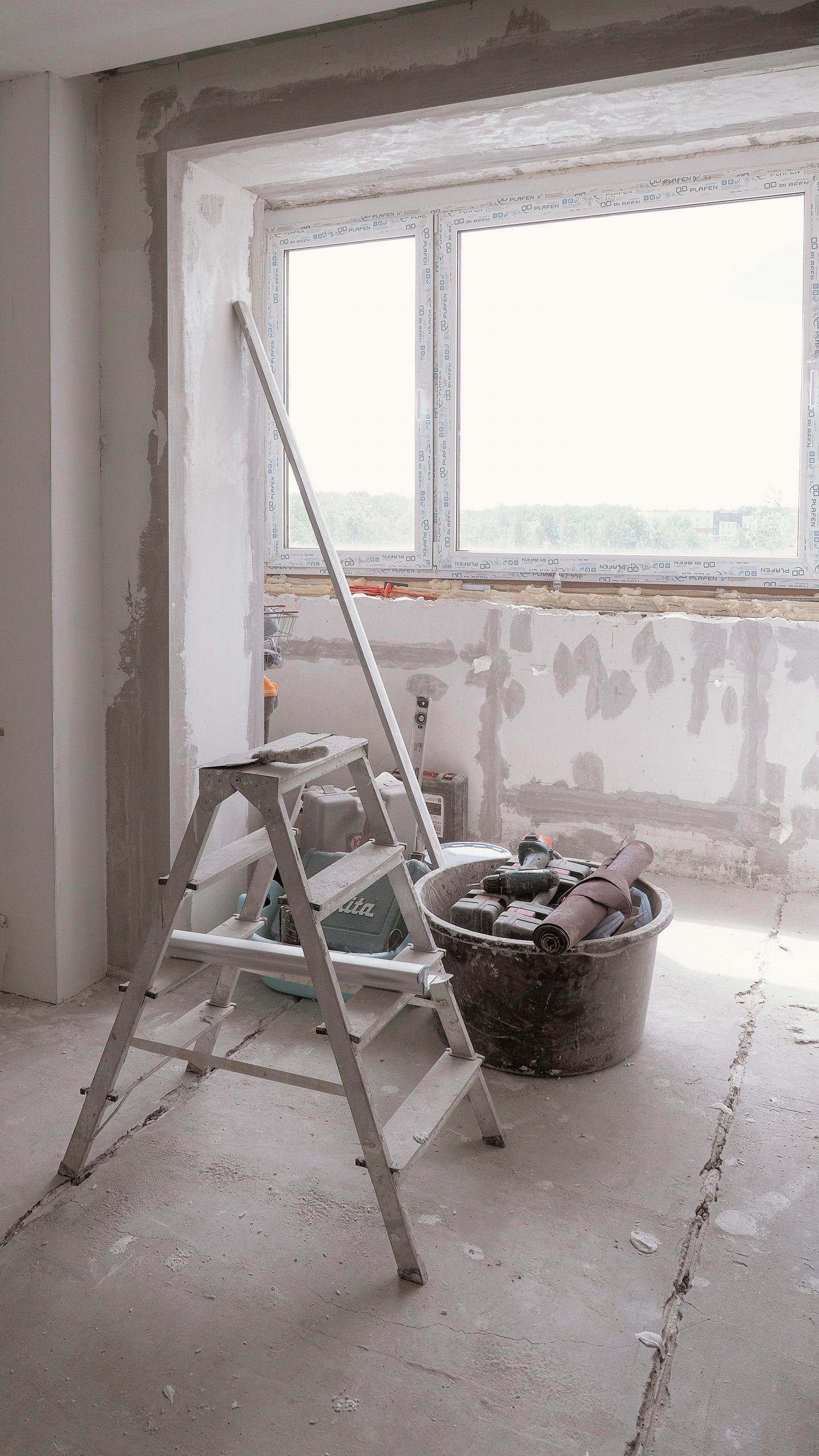 Professional after builders cleaning team removing dust from a newly renovated property in Reading